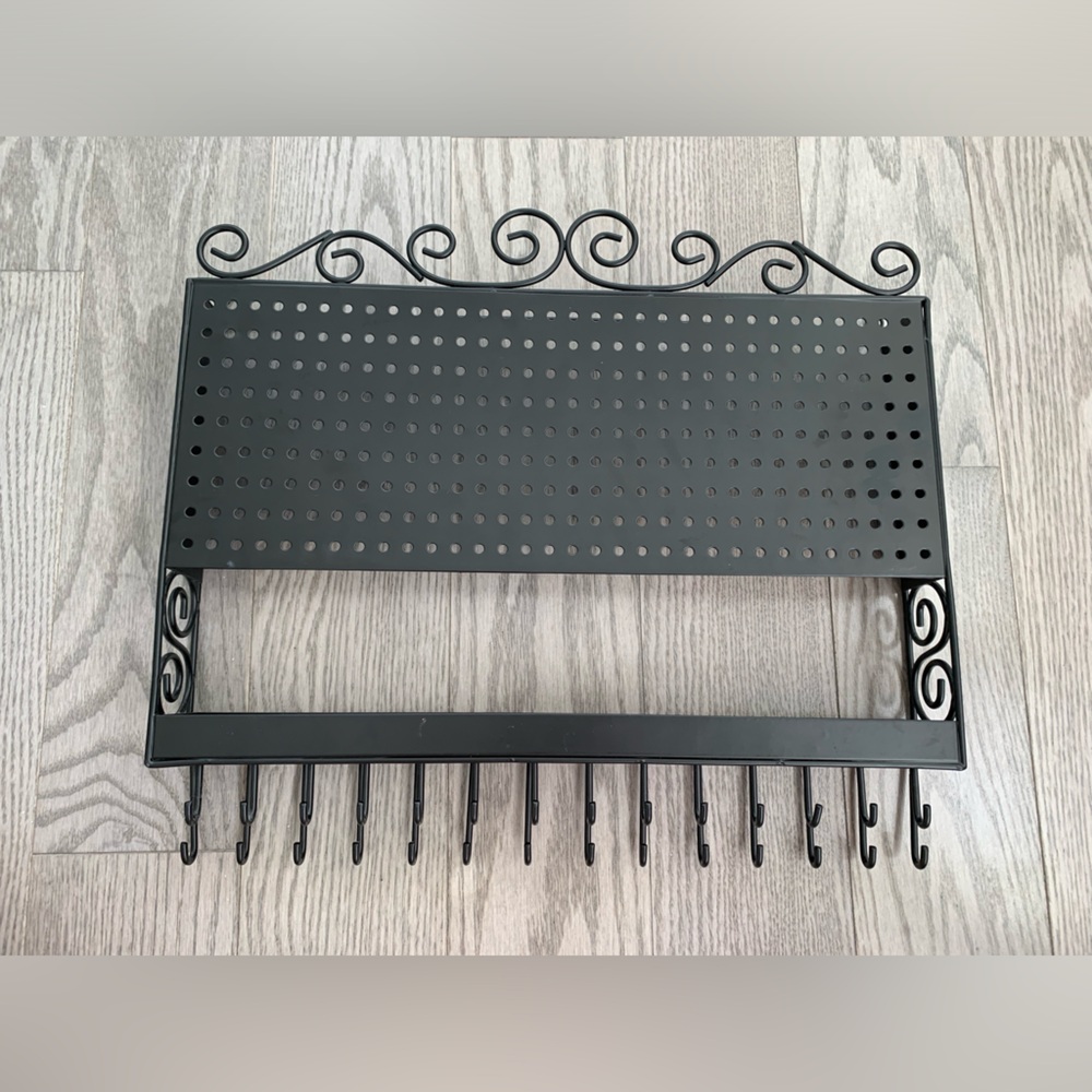NWOT Claire’s Black jewelry accessories holder display wall mounted